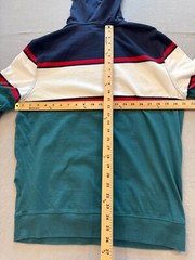 American Eagle Hooded T Shirt Men’s Large Standard Fit Colorblock U.S.A Logo