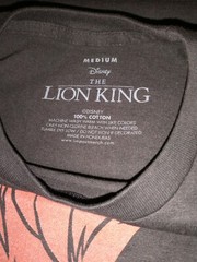 The Lion King Simba T-Shirt Black Men’s SzM