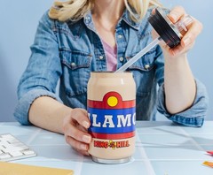 King Of The Hill Alamo Beer Logo Stainless Steel Drinking Can | Holds 9 Ounces