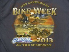 DAYTONA 200 WEEK vintage MOTORCYCLE RACE t shirt BIKE WEEK SPEEDWAY 2013 Medium