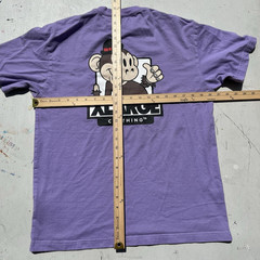 Men’s XLarge T-Shirt Purple Spell-Out M Streetwear Japan Art Cartoon HOLE
