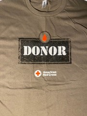 American Red Cross Blood Donor Blood Drop XL T-Shirt – Blood Donation Shirt
