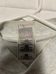 VTG Fruit of the Loom Gray T-Shirt Size Large “NYC” New York City Embroidered