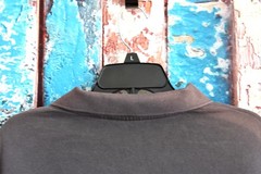 Men’s No Boundaries Oversize French Terry Polo Shirt XLARGE Charcoal Sky NEW