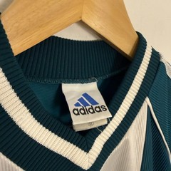Vintage 90s Germany FIFA Adidas Soccer Football Sports Jersey Large Teal Blue