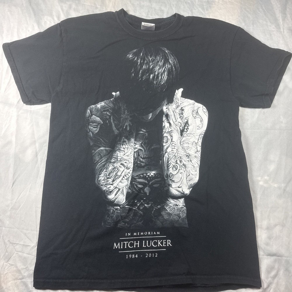 Men’s Medium Black T Shirt Mitch Lucker Memoriam