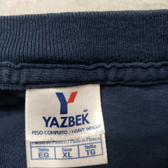 Vintage San Ignacio B.C.S Baja Yazbek Shirt Men XL Blue Y2k Pullover Long Sleeve