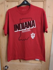 Indiana Hoosiers Russel Athletics T Shirt Size XL Pit To Pit 23