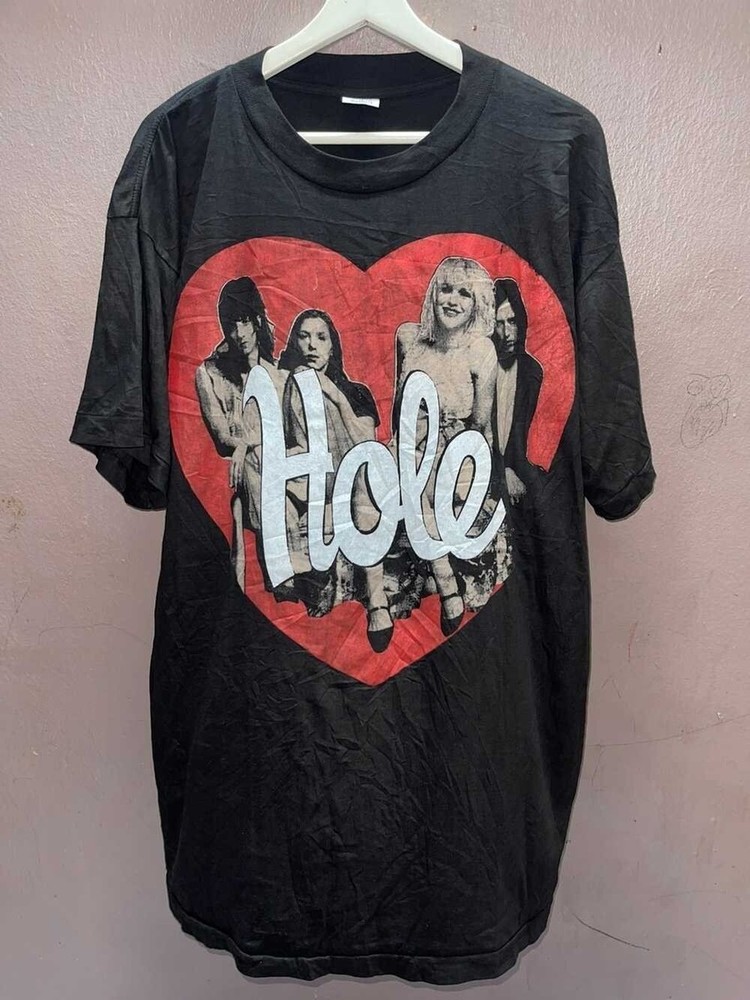 Hole Band Black Short Sleeve Cotton T-shirt Unisex S-5XL Men Women HD860