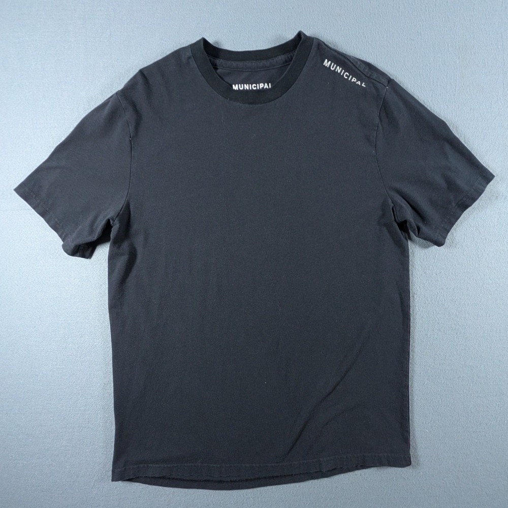 Municipal Sport Utility Gear T-Shirt Mens Medium Black Cotton Modal Stretch Logo