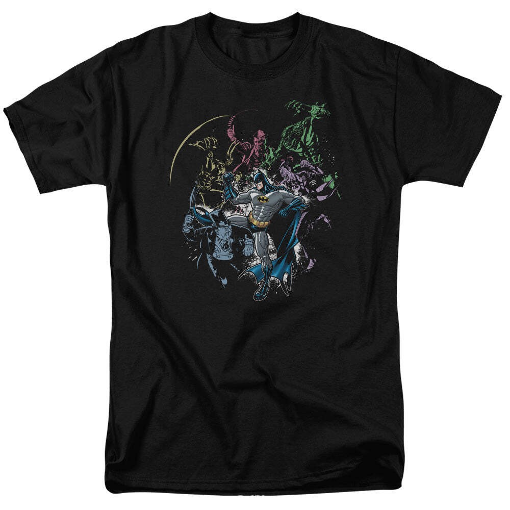 Batman Surrounded Licensed Adult Unisex T-Shirt Regular Fit Tee SM-3X