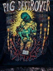 VTG 2005 Pig Destroyer Band T-Shirt XL Black Grindcore Death Metal Mother Mary