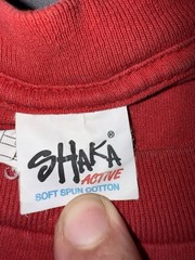 Shaka Active Soft Spun Cotten Blank T-shirt Size Large