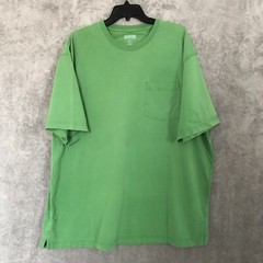 Duluth Trading Co Longtail T Tee Shirt Green Relaxed Short Sleeve Large Mens