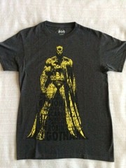 Batman Caped Crusader Made of Words Phrases Gray T-shirt Licensed New
