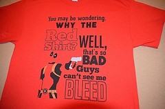 DEADPOOL Wondering Why Red T-Shirt Bad Guys can’t see me Bleed S M L XL 2X 3X