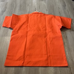 Ben Davis 1/4 Zip Shirt Orange Mens Size XL classic work skate NWT