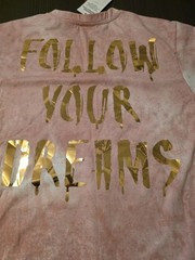 Victorious Los Angeles Follow Your Dreams Dirty Pink & Gold Men’s Large Tee NWT