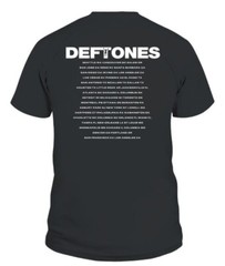 Remake 2 sided Deftones White Pony 2000 US Tour Issue Shirt Black TE8340