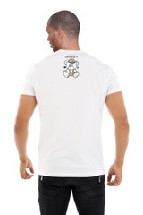 GEORGE V T-SHIRT WHITE WITH SILVER RHINESTONES HIGH QUALITY FROM PARIS