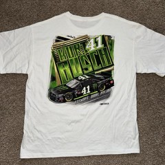 NASCAR Kurt Busch #41 Stewart Haas Racing Monster Energy Green T Shirt Mens XL