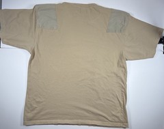Vintage Karl Kani Men’s T-Shirt Size 2XL Tan Beige Hip Hop Shoulder Patches Y2K