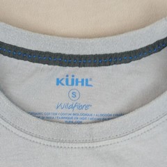 Kuhl Wildfibre Small Mens T Shirt Stretch Outdoor Hiking Athletic 20×27 FLAWS