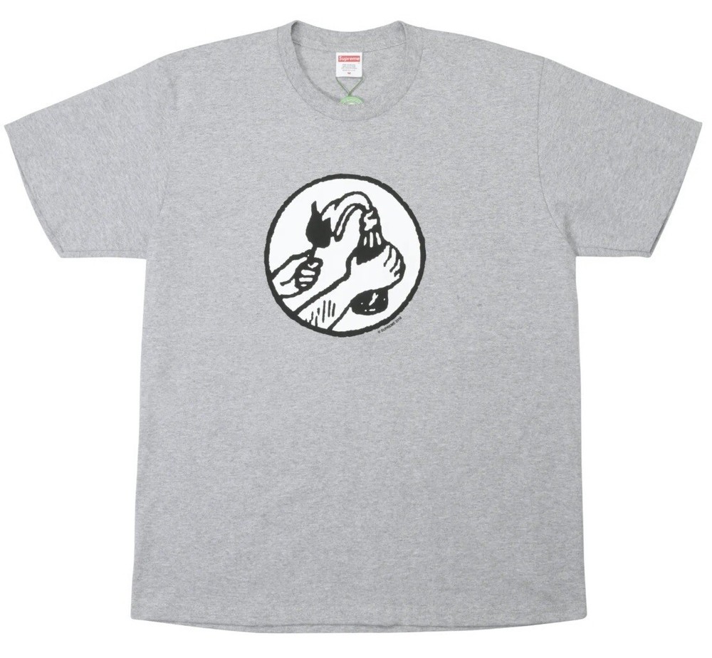 Supreme Molotov Tee Heather Grey T Shirt Rage Against The Machine Size Medium M