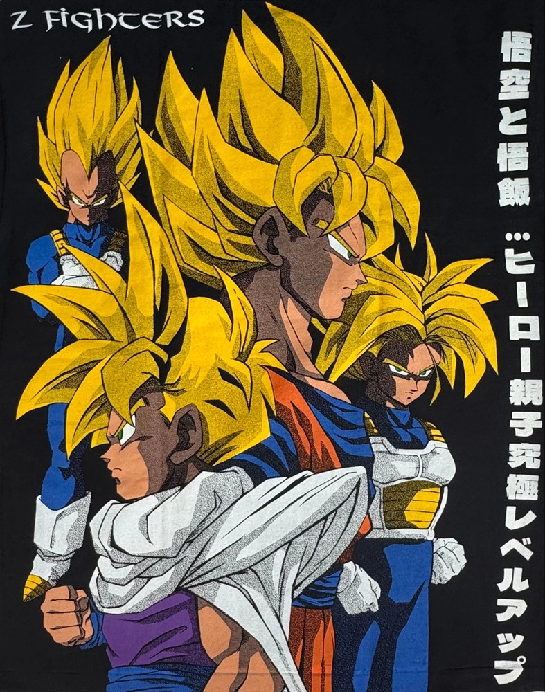 Dragon Ball – Super Saiyan Trunks Yellow Hair / Z Fighters T-Shirt – XL