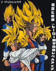 Dragon Ball – Super Saiyan Trunks Yellow Hair / Z Fighters T-Shirt – XL