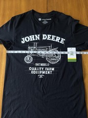 John Deere Shirt Mens Medium 1947 Model G Tractor Graphic Tee Farm Equipment