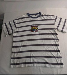 Vintage Look K. Haring ‘Secret Pastures’ Striped T-Shirt Size M Cotton On Label