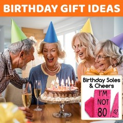 80th Birthday Gift Socks for Women, Funny Novelty Presents for 80 Year Old Lady