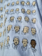Vintage 2008 United States Presidents Animated Shirt Size XL Obama Bush Clinton