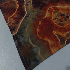 Geode Ice Tie Dye T-Shirt Gildan Adult S Small Orange Brown Earthy Handmade New