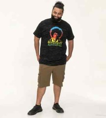 D555 Duke Big Mens Jimi Hendrix Printed T-Shirt Official Licensed 2X-6XL 601718