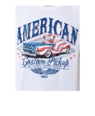 Way To Celebrate Men’s White American Custom Pickup Graphic Muscle Tank Top