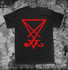 Sigil of Lucifer Shirt – Baphomet Pentagram Satanic Occult Gothic Goat of Mendes