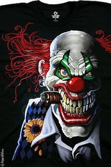 JOKER CLOWN-POSSE-CIRCUS-Big Print BLACK TSHIRT S-M-L- XL-XXL,3X,4X.5X.6X IT