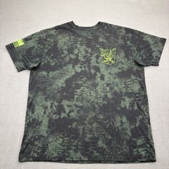 Affliction Chris Kyle American Sniper Shirt 3XL Green Camo Warrior Eagle Skull