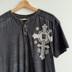 Y2K affliction Henley tee (0223)