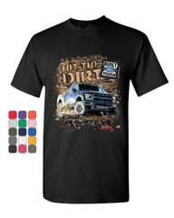 Hit The Dirt Built Ford Tough T-Shirt F-150 Raptor Pickup Truck Mens Tee Shirt