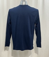RedHead Blue Long Sleeve Henley w/Chest Pocket men everyday casual Cotton 1434