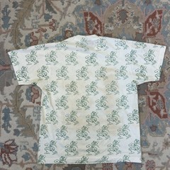 Vintage 80s Miami Hurricanes Football All Over Print Shirt Sz Large
