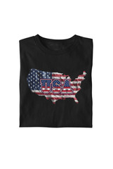 USA Map Flag graphic T-Shirt | Patriotic America Tee Comfort Colors