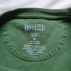 Duluth Trading Co. Green Solid Longtail T Relaxed Fit Short Sleeve Pocket XL