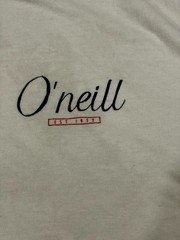 O Neill T Shirt Mens Large Beige Monogram Logo Modern Fit Short Sleeve Crew Neck