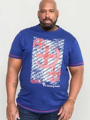 D555 Goal Men’s It’s Coming Home Print Machine Washable Short Sleeve T-shirt