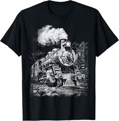 Steam Engine Train Steam Train Locomotive vintage Train Gift Unisex T-Shirt