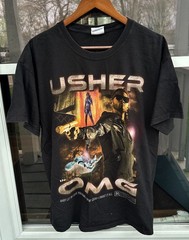 USHER 2010 OMG Tour Tee Mens XL RARE R&B Shirt Concert